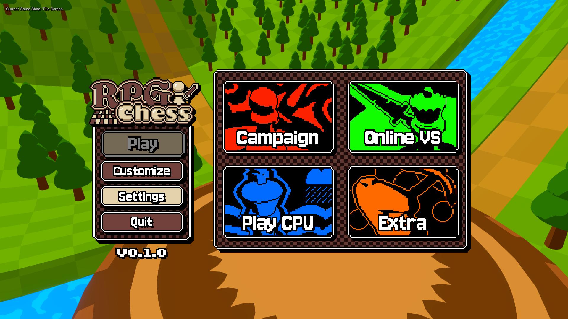 RPG Chess - Title Screen