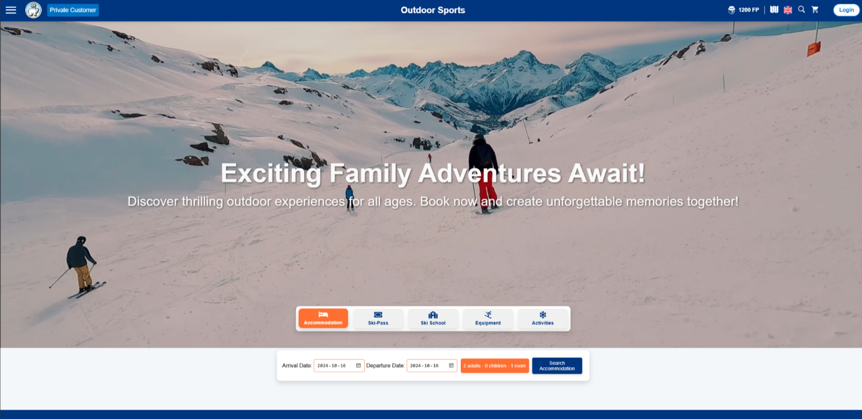 Outdoor Sports - Home page